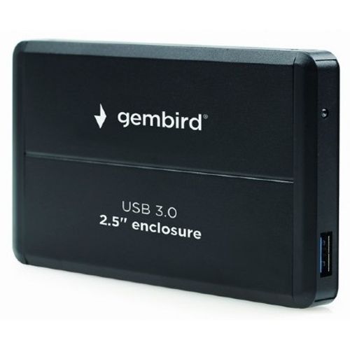 HDD/SSD External Enclosure, 2.5", SATAIII, USB3.0, Aluminium, Black slika 1