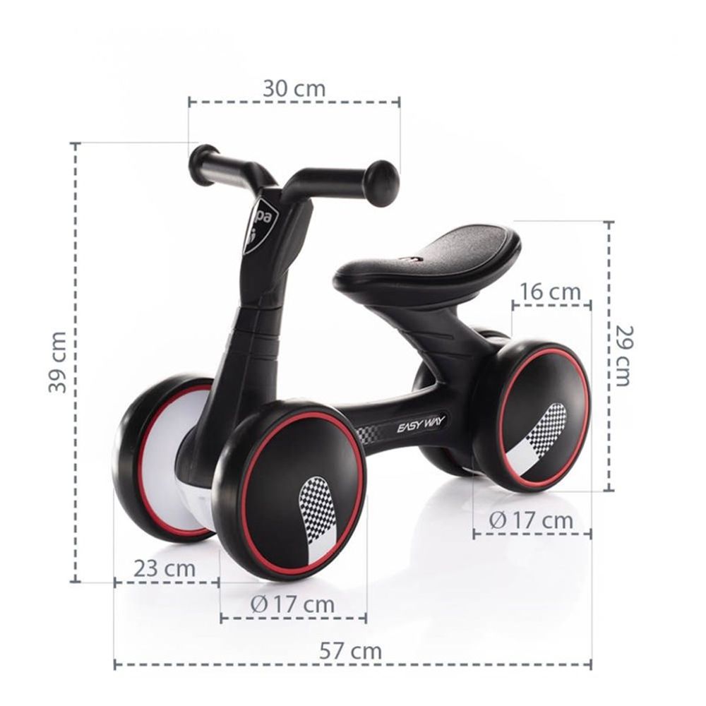 Zopa Balans bicikl Easy-Way, Race Grey slika 3
