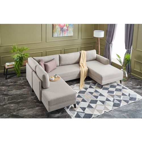 Atelier Del Sofa Kutna garnitura na razvlačenje BELEN, krem, Belen - Cream slika 3