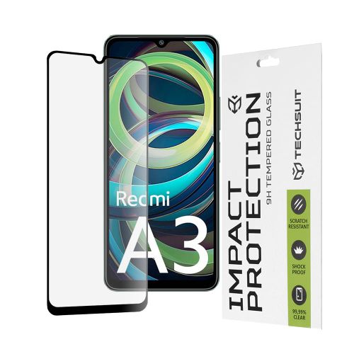 Techsuit – 111D Full Cover / Full Glue Glass za Xiaomi Redmi A3 – crno slika 1