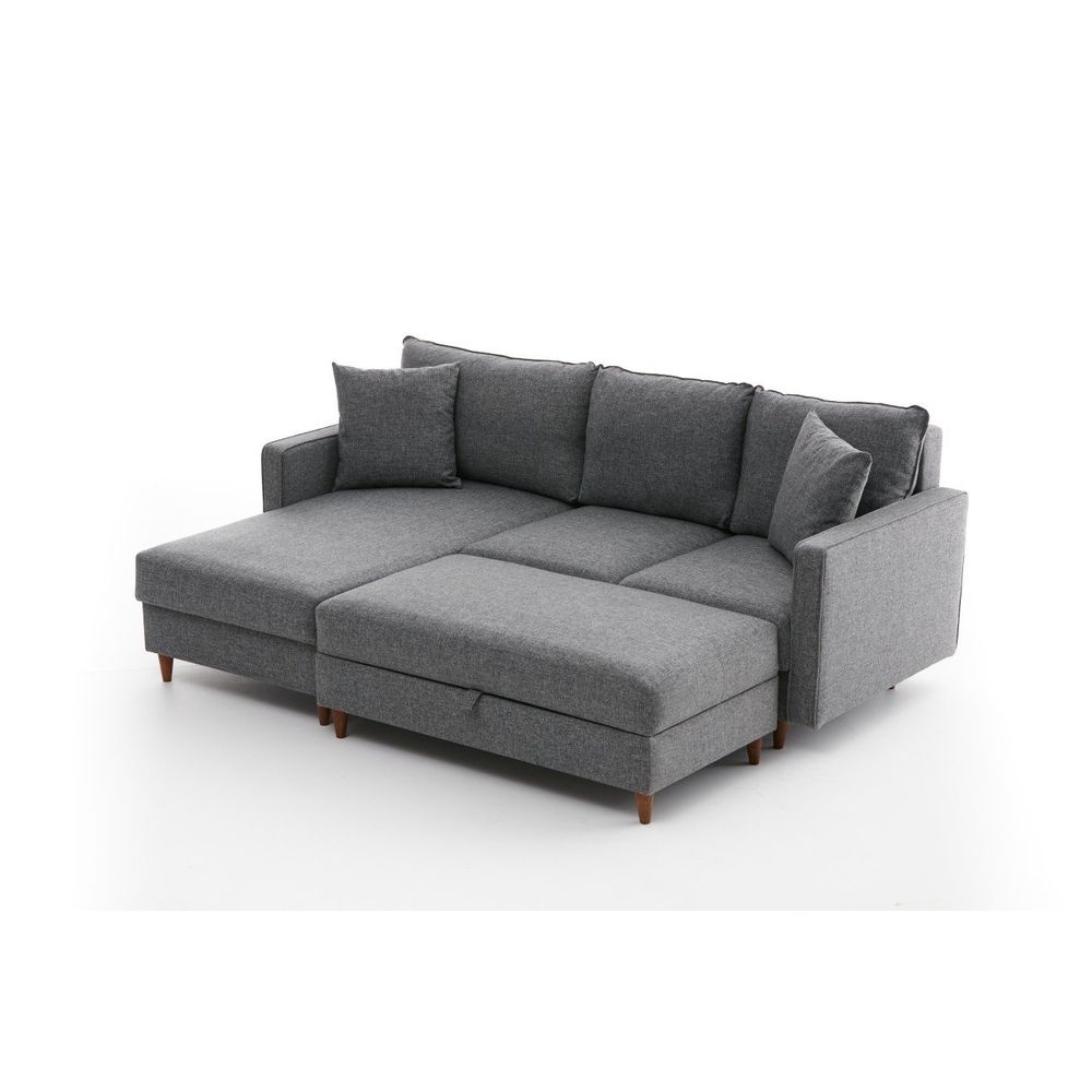 Eva Left - Grey Ugao Sofa u Boji Sive slika 7