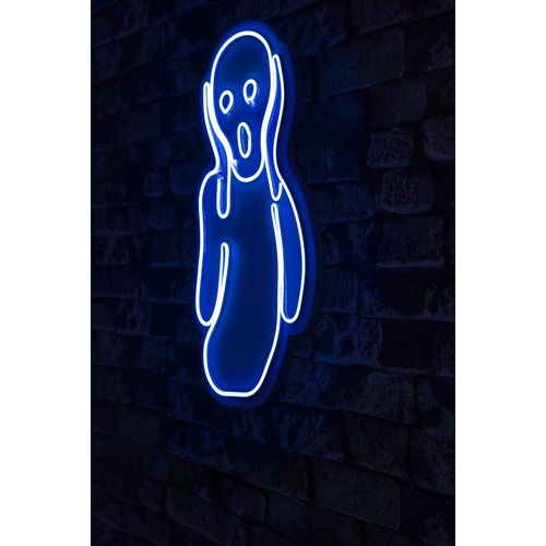 Wallity Ukrasna plastična LED rasvjeta, Scream - Blue slika 12