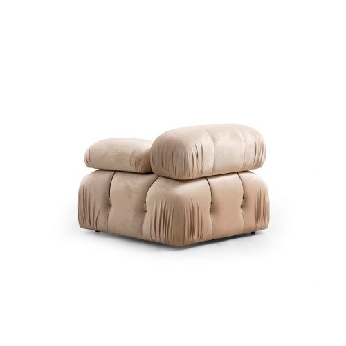 Atelier Del Sofa Ugaona Garnitura Bubble (L1-O1-1R-Puf) - Krem slika 5