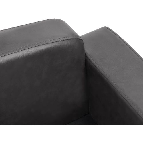 Sofa za pse siva 80 x 50 x 40 cm od umjetne kože slika 54