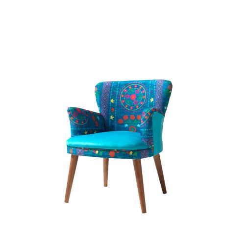 Pandia Home Fotelja ETHNIC  Turquoise slika 1