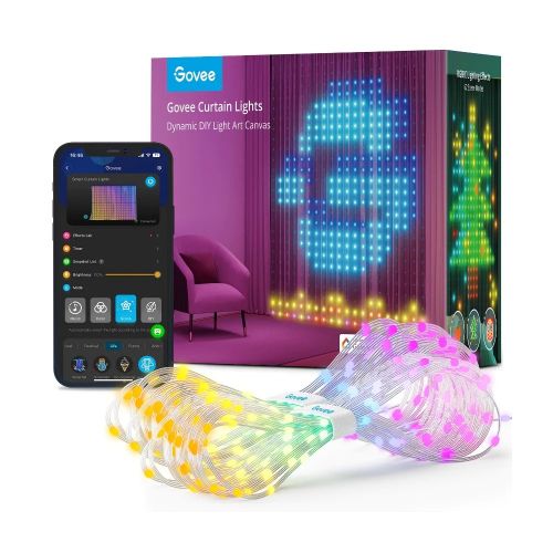 Govee svjetla za zavjese RGB, Wi-Fi, Bluetooth, IP44/IP65, 1.5x2m slika 1