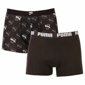 Muške Bokserice Puma Cat Aop 2 kom. Crna 2XL