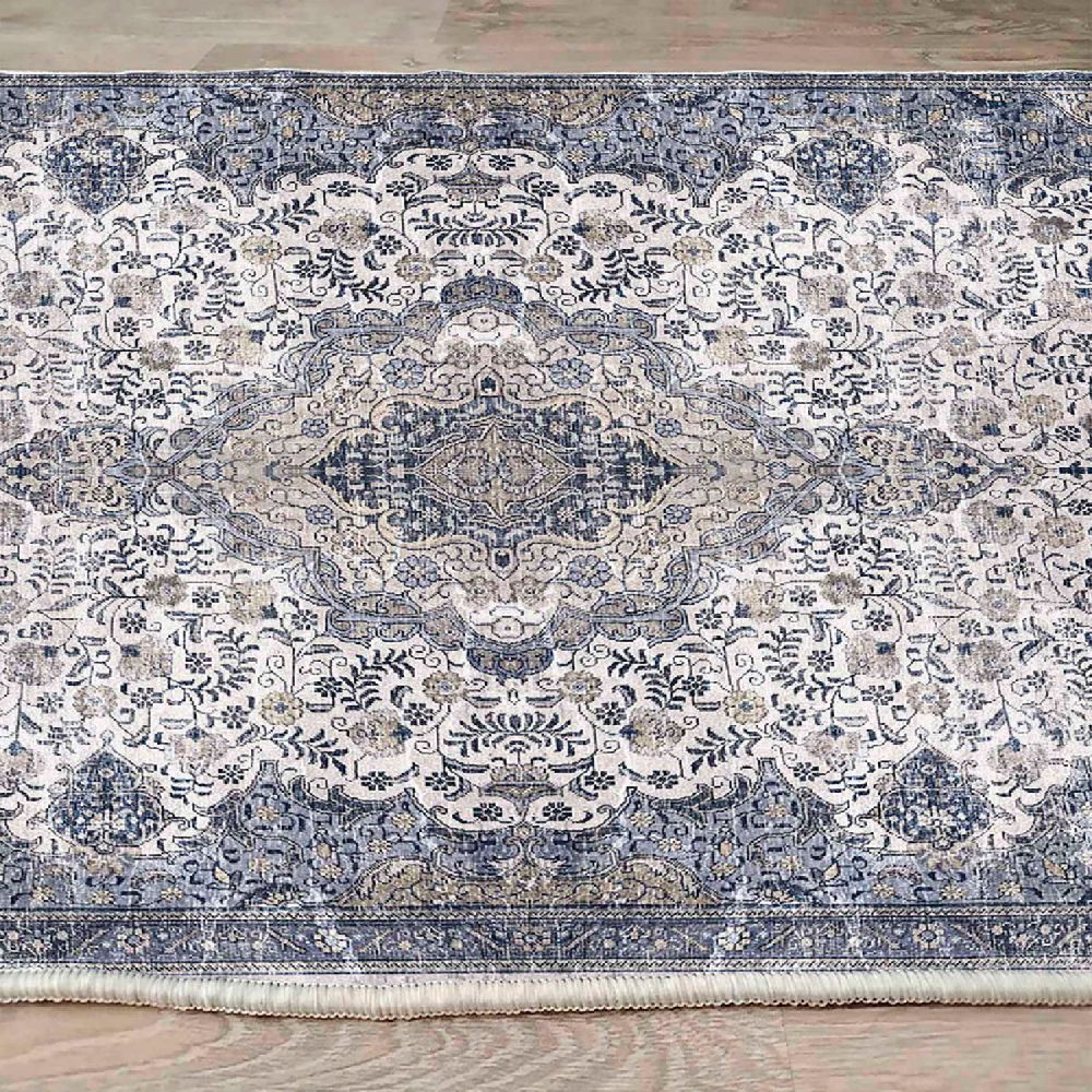 Elegantni Tepih WOOSONIL066 u Krem, Sivoj i Bež Boji (160 x 230 cm) slika 6