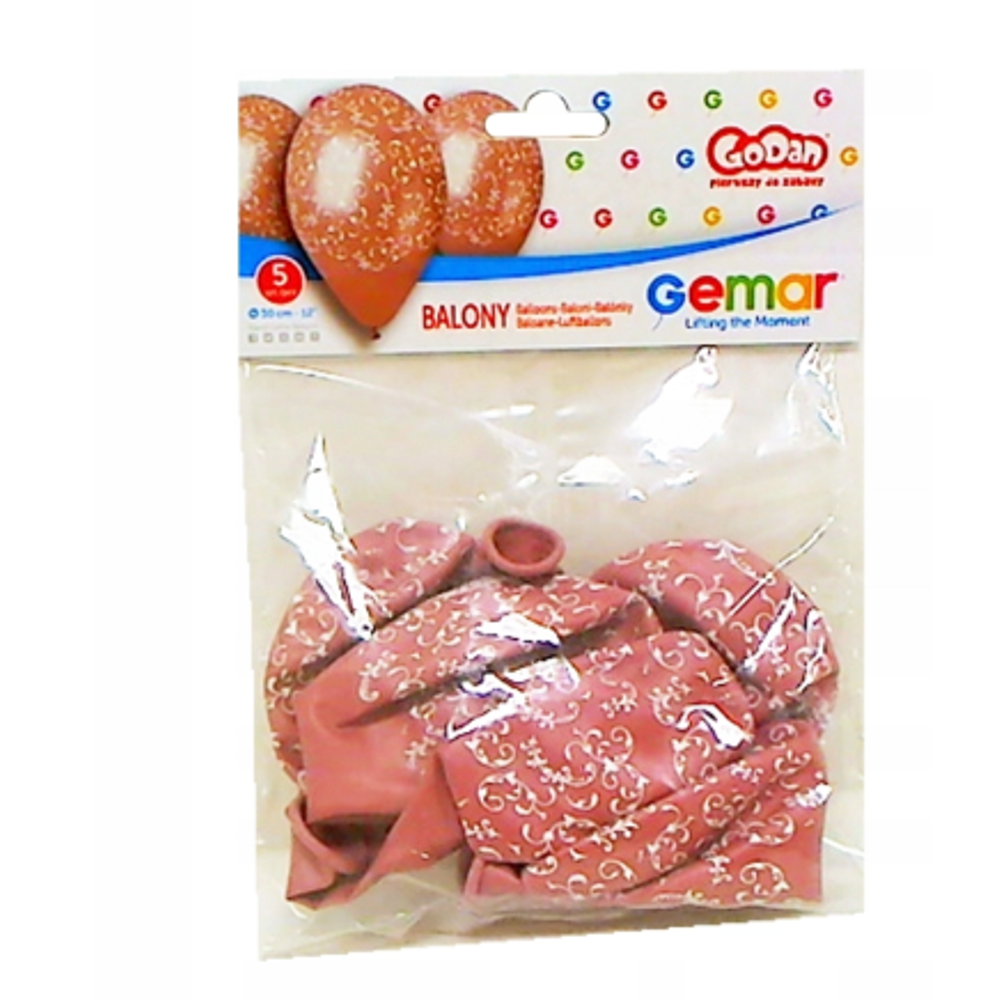 GoDan GMS110-P625 Balon Filigran Pastelno Rozi 30cm, 5kom slika 2