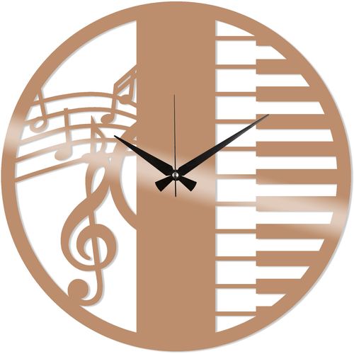 Wallity Ukrasni metalni zidni sat, Metal Wall Clock 29 - Copper slika 2