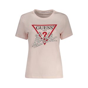 GUESS Jeans Ženska Majica Kratkih Rukava Roza