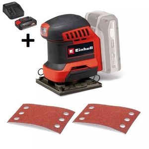 Einhell PXC aku jednoručna vibraciona brusilica TE-OS 18/113 Li Solo + Baterija 4 Ah 18V i punjač