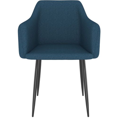 Blagovaonske stolice od tkanine 2 kom plave slika 10