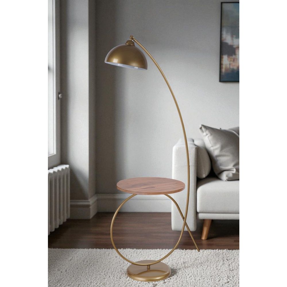 Opviq Podna lampa 453, zlatna slika 1