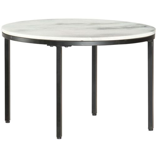 Stolić za kavu bijelo-crni Ø 65 cm od pravog punog mramora slika 24