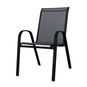 Vrtna stolica, metalna, 54x68x90cm, crna