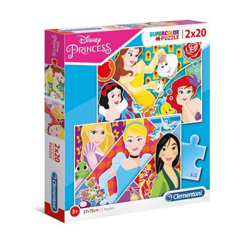 Clementoni Puzzle 2X20 Princess 2020 slika 1