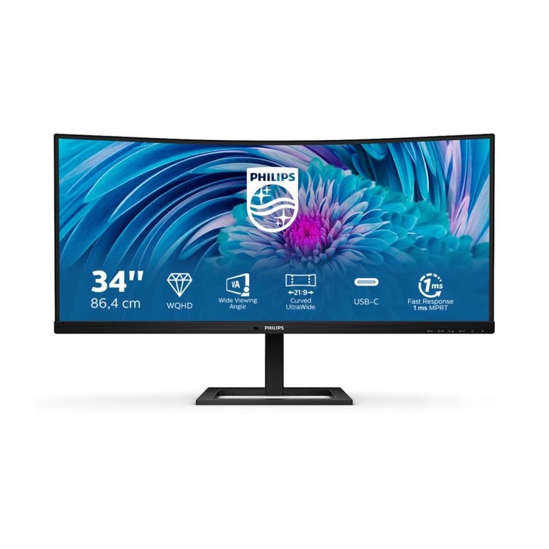 Philips Philips 346E2CUAE 34″ UltraWide zakrivljeni monitor s PowerDelivery USB-C 65W image