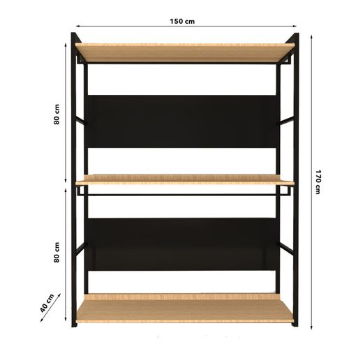 Woody Fashion Garderoba, Perpa - L650 slika 8