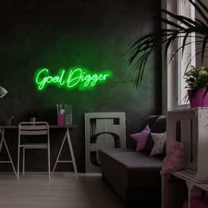 Wallity Ukrasna plastična LED rasvjeta, Goal Digger - Green