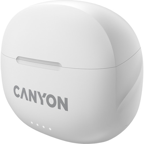 CANYON TWS-8, Bluetooth headset, with microphone, with ENC, BT V5.3 BT V5.3 JL 6976D4, Frequence Response:20Hz-20kHz, battery EarBud 40mAh*2+Charging Case 470mAh, type-C cable length 0.24m, Size: 59*48.8*25.5mm, 0.041kg, white slika 4