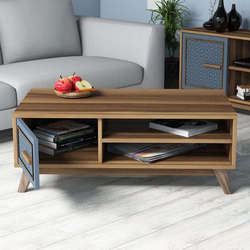 Ayla - Walnut, Blue Walnut
Blue Living Room Furniture Set slika 4