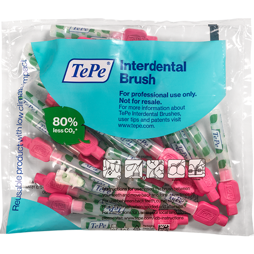 TePe Original Interdentalne četkice Roze vel. 0 / 0,4 mm - multi-pack vrećica 25 kom slika 1