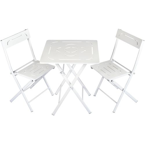 Floriane Garden Set vrtnih stolova i stolica (3 komada), bijela boja, Bistro Set 2 slika 4