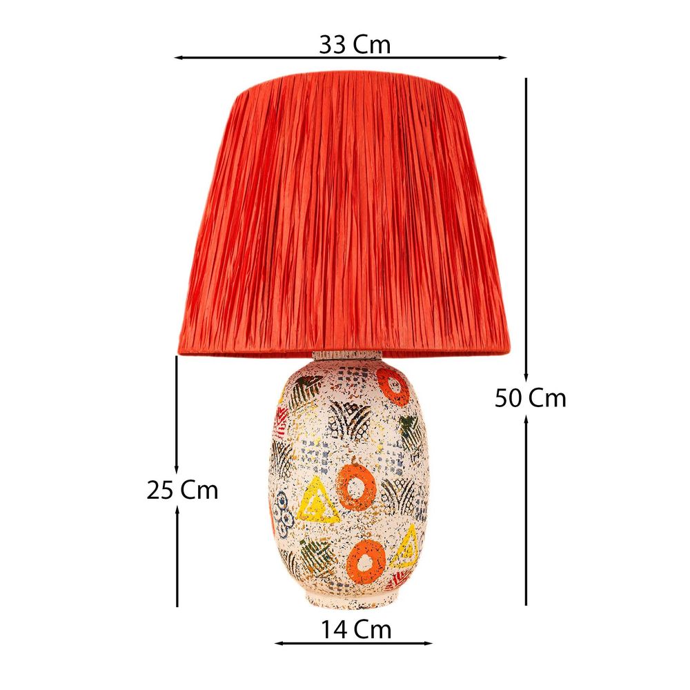BK031 Narandžasta Stočna Lampa slika 2