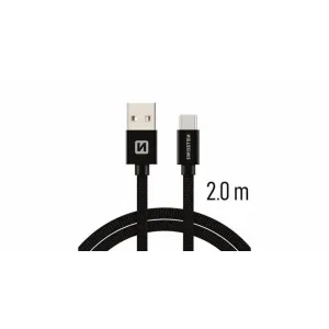 Swissten kabl USB/Type C 2,0m crna