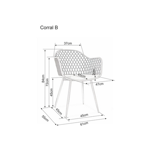 Stolica Corral B-crna slika 2