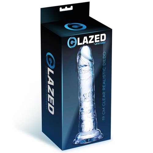 Glazed realistični prozirni dildo 19cm ili 21,5cm slika 2