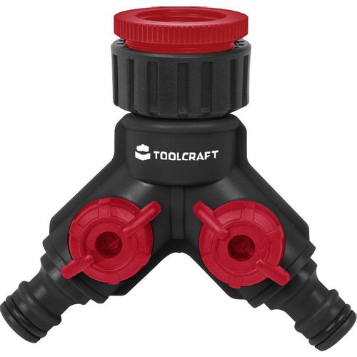TOOLCRAFT 2302363 plastika 2-dijelni razvodnik utična spojka zaustavljanje vode , s regulacijskim ventilom slika 1