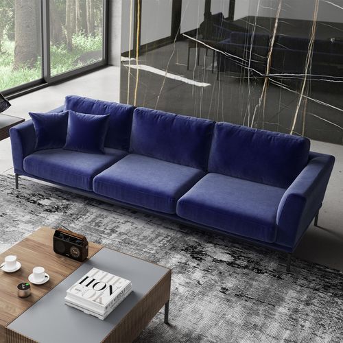 Jade Blue 4-Seat Sofa slika 2