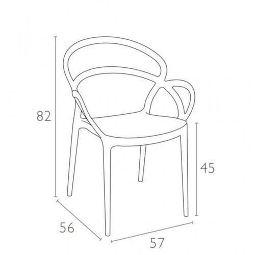 Dizajnerska stolica — CONTRACT Mila slika 16