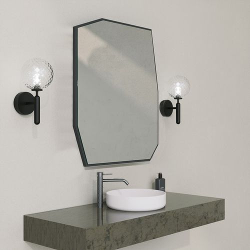 Quartz Mirror - Black Black Decorative Mirror slika 2