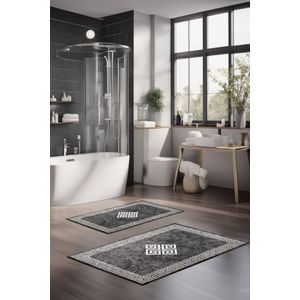Set prostirki za kupatilo (2 komada) CT-5072, boje: višebojno
