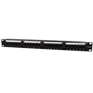 NPP-C624CM-001 Gembird Cat.6 24 port patch panel with rear cable management