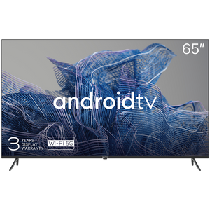 TV Kivi 65'', UHD, Google Android TV, Black, 3840x2160, 60 Hz, , 2x12W, 111 kWh/1000h , BT5, HDMI ports 4, 24 months