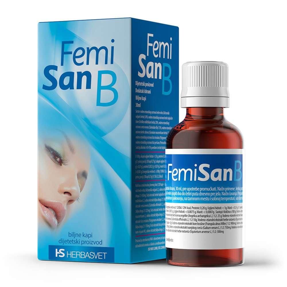 FEMISAN B KAPI 30ML - Prirodna podrška u menopauzi slika 1