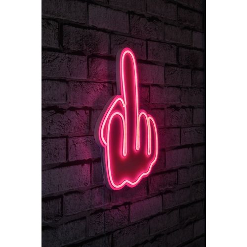 Wallity Ukrasna plastična LED rasvjeta, Middle Finger - Pink slika 11