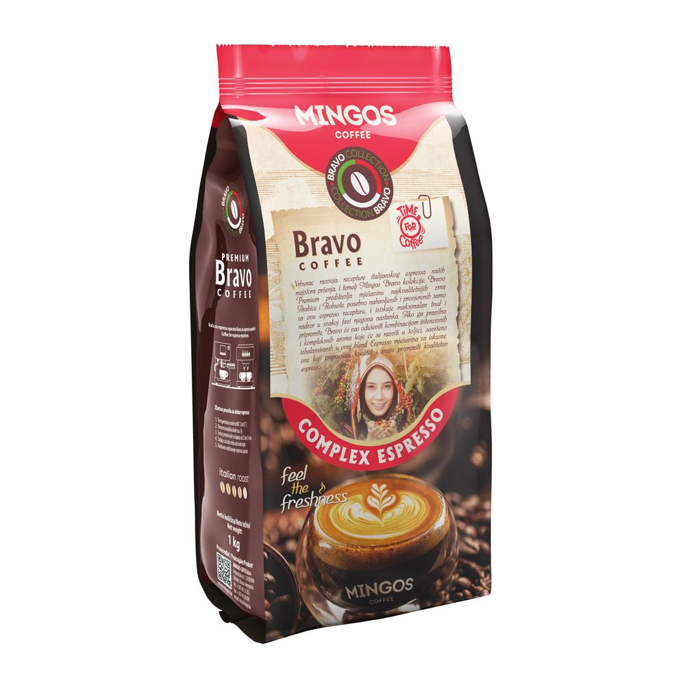 Mingos Kafa u zrnu Espresso Bravo 1 kg slika 2