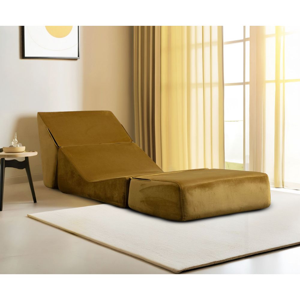 Origami Konvertibilni - Senf 1-Sjedalni Sofa-Krevet slika 3