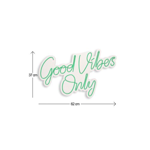 Wallity Ukrasna plastična LED rasvjeta, Good Vibes Only 2 - Green slika 12