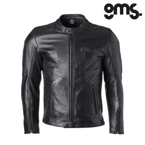 Kožna jakna za motor GMS The Roland Stones - Crna vel.2XL