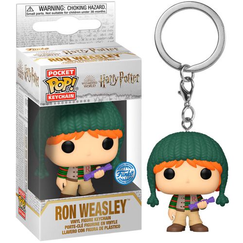 Pocket POP Keychain Harry Potter Holiday Ron Exlusive slika 3