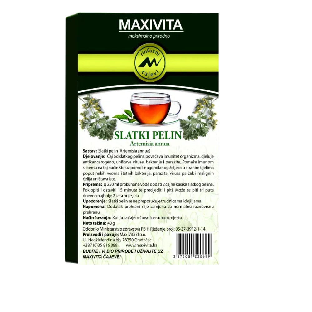 Čaj od Slatkog Pelina 40g - Maxivita slika 1