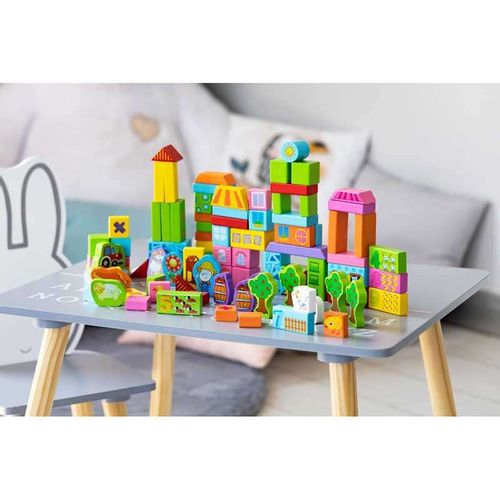 Eco Toys Edukativne Kocke 100Kom - Farma slika 6