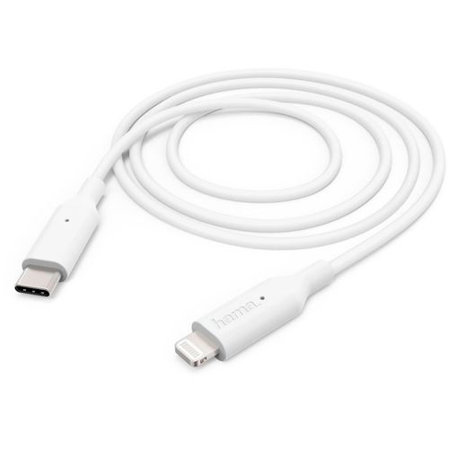 Kabl Hama fast charging USB-C-Lightning 1m bijeli slika 1