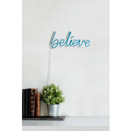 Wallity Ukrasna plastična LED rasvjeta, Believe - Blue slika 4